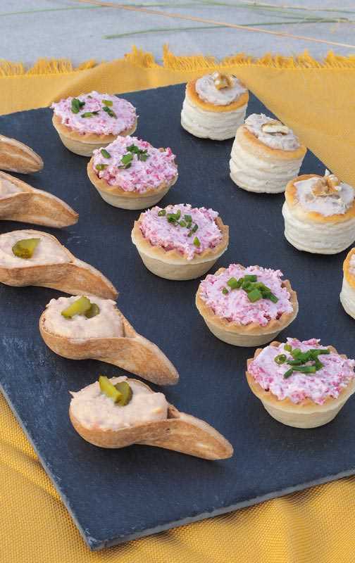 Canapés de salmón