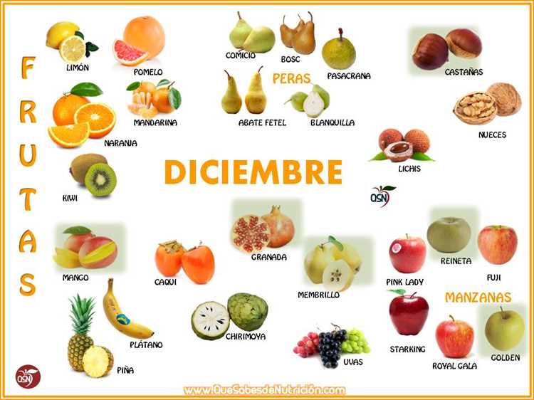 ¿Qué alimentos se dan en diciembre?