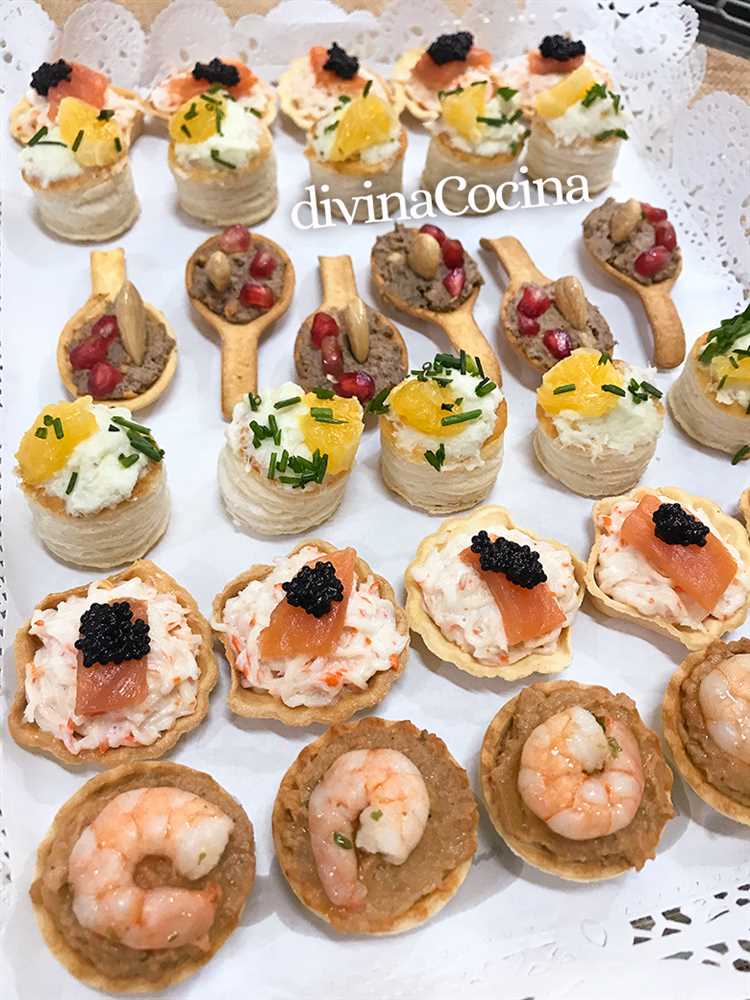 Recetas de canapés y bocadillos